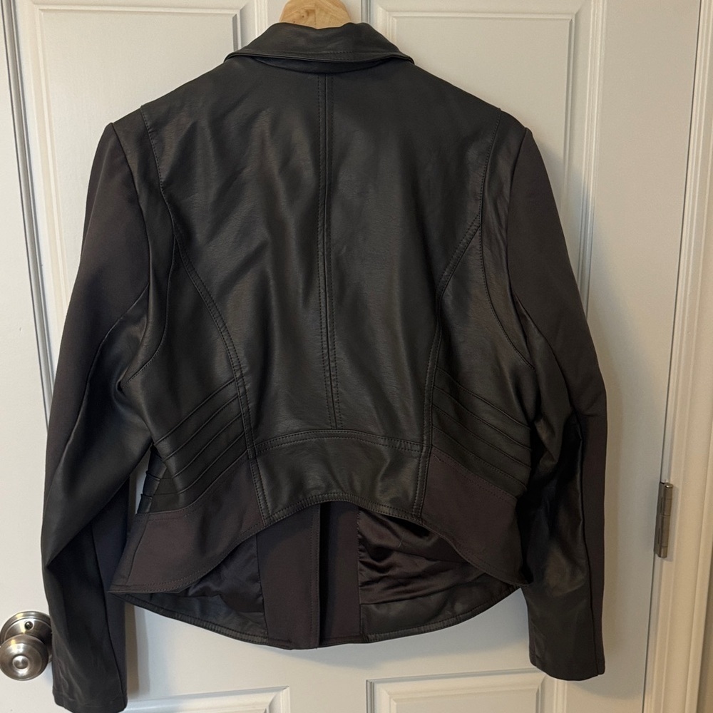 Torrid Black/Grey Leather Jacket - Picture 6 of 8